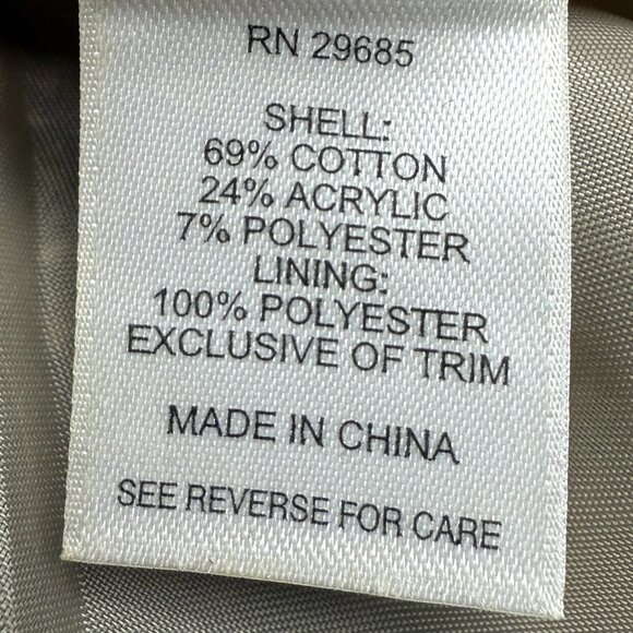 EUC Women's PENDLETON Navy/Cream Tweed Full Zip Blazer Jacket | Size 10P‎ - Picture 9 of 10